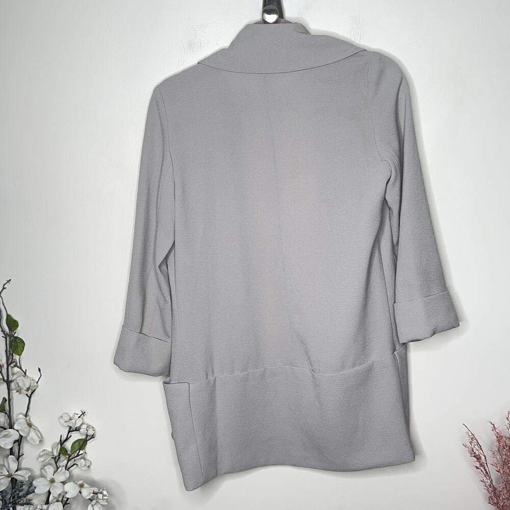 Wilfred Light Gray Draped Blazer - Picture 4 of 6